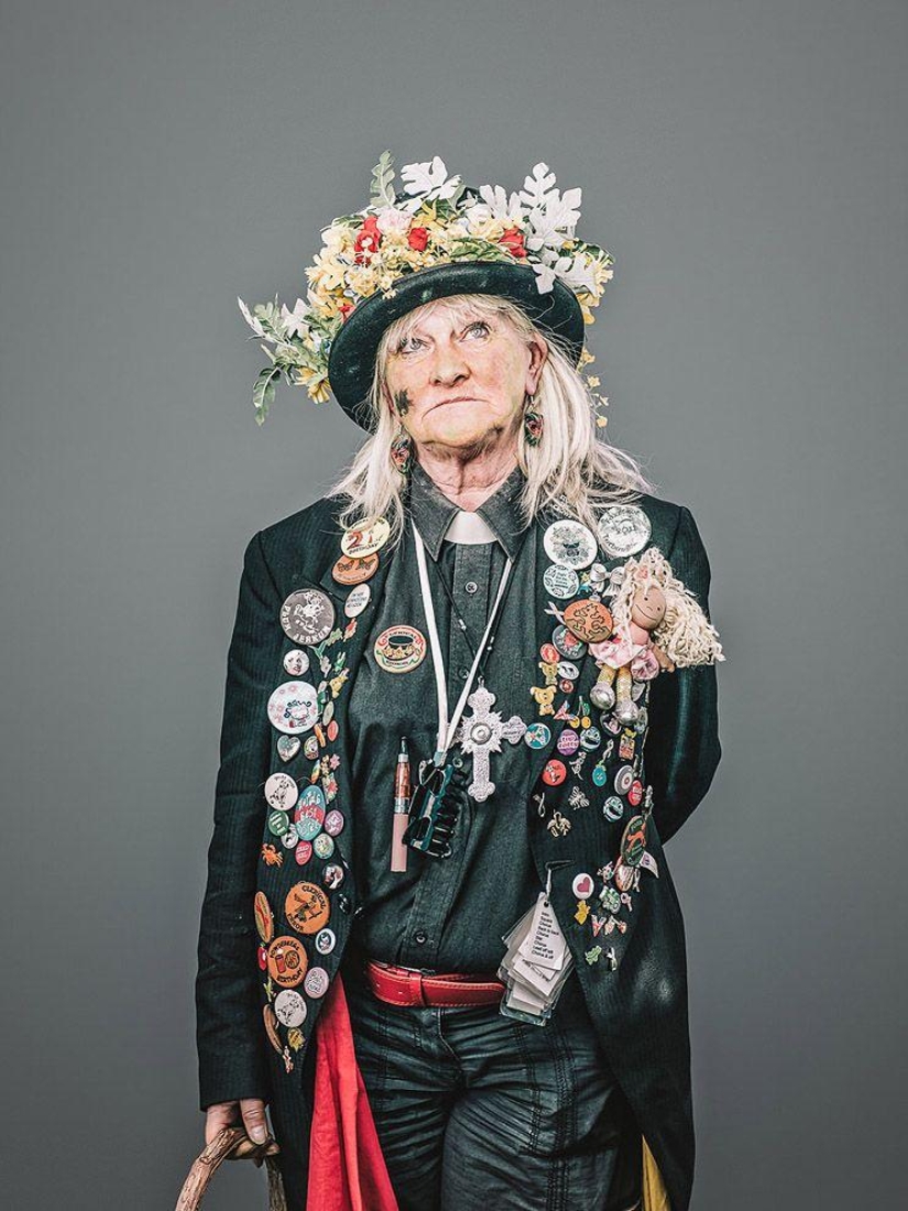 Shreks, elderly informals and other characters from the holiday Jack in green