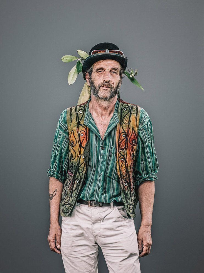 Shreks, elderly informals and other characters from the holiday Jack in green