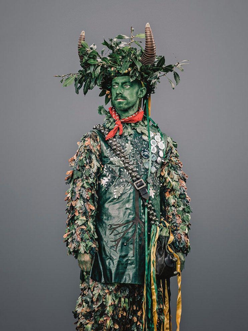 Shreks, elderly informals and other characters from the holiday Jack in green