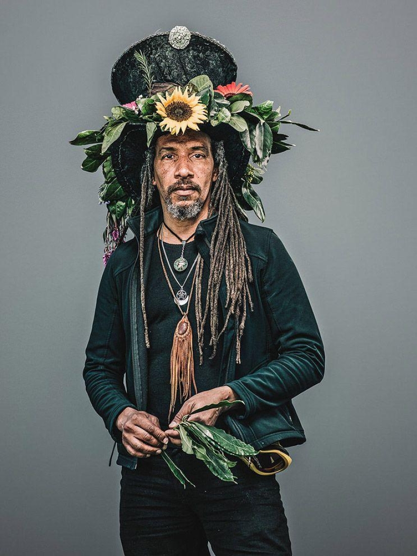 Shreks, elderly informals and other characters from the holiday Jack in green