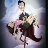 Si Tim Burton dibujara superhéroes: ilustraciones de un artista ruso