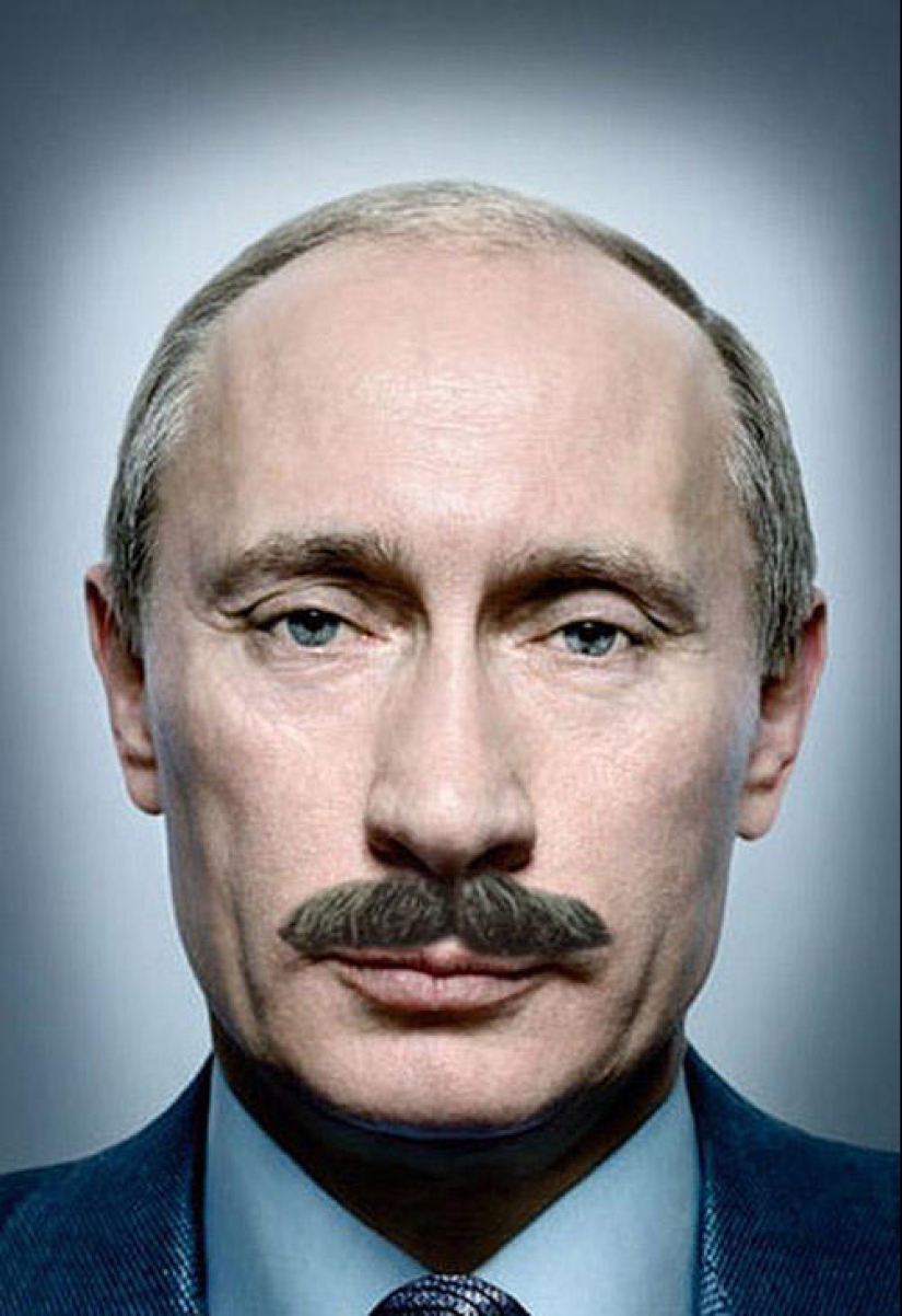 Sitio inusual de fanáticos del bigote para Putin