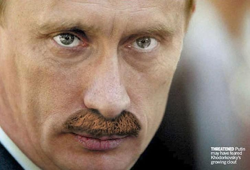 Sitio inusual de fanáticos del bigote para Putin