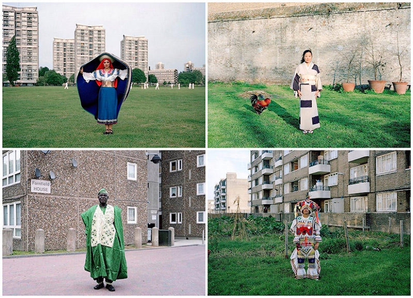 Small worlds of London: emigrants in national costumes