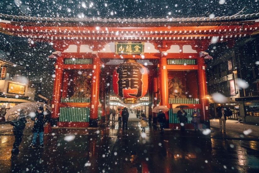 Snowy Tokyo