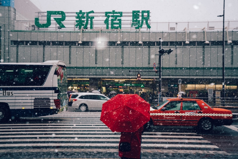 Snowy Tokyo