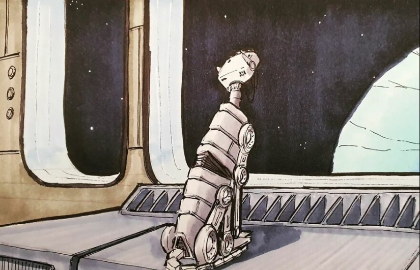 Soy apasionado del retro-futurismo, aquí están mis 10 bocetos del futuro nostálgico.