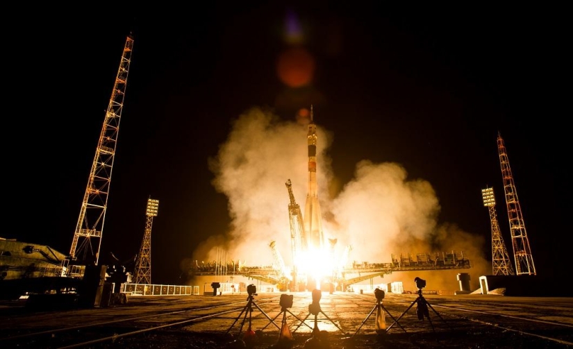 Soyuz lanzada desde Baikonur con una expedición a la ISS