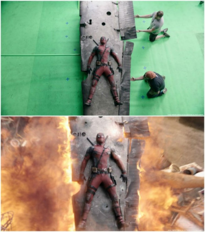 Special effects in movies: how they filmed the movie "Deadpool" Special effects in movies: how they filmed the movie "Deadpool"