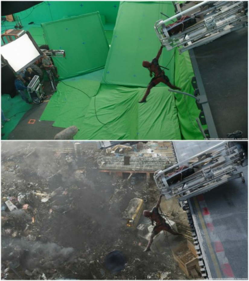 Special effects in movies: how they filmed the movie "Deadpool" Special effects in movies: how they filmed the movie "Deadpool"