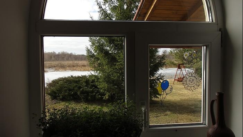 Spring day in the Russian village