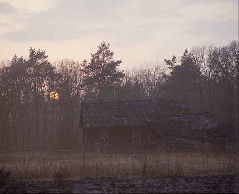 Spring day in the Russian village