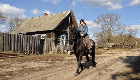 Spring day in the Russian village