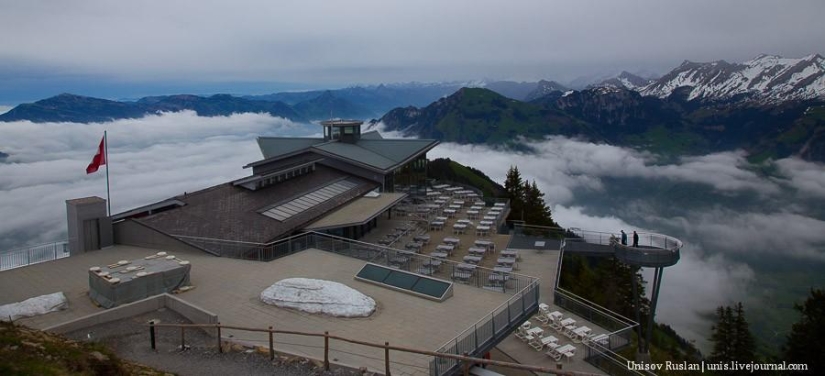 Stanserhorn Cabrio - cabina de teleférico de dos pisos