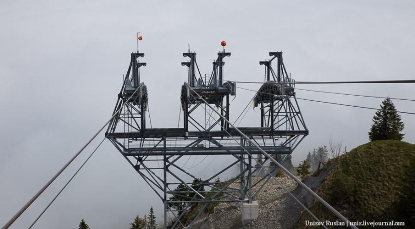 Stanserhorn Cabrio - cabina de teleférico de dos pisos