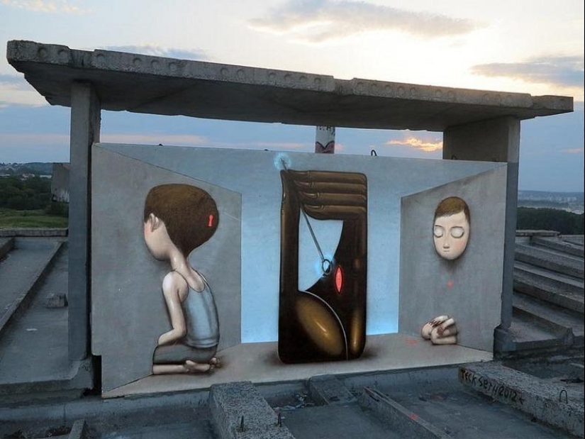 Street art by Julien Malland Street art by Julien Malland