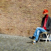 Street beggars in Rome