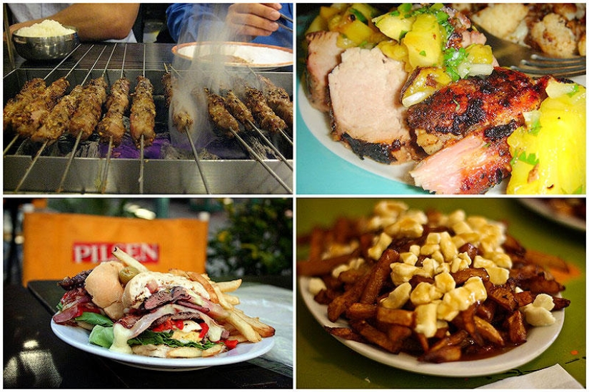 Street food, for which you should forget about the diet