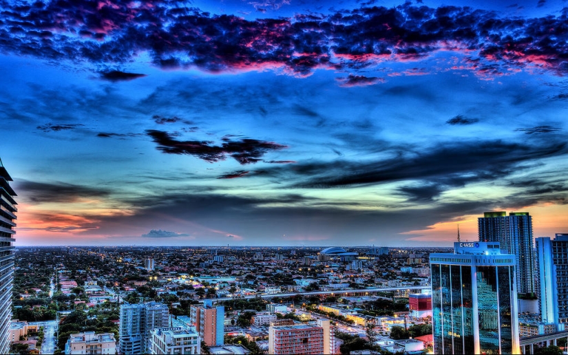 Stunning skies over Miami