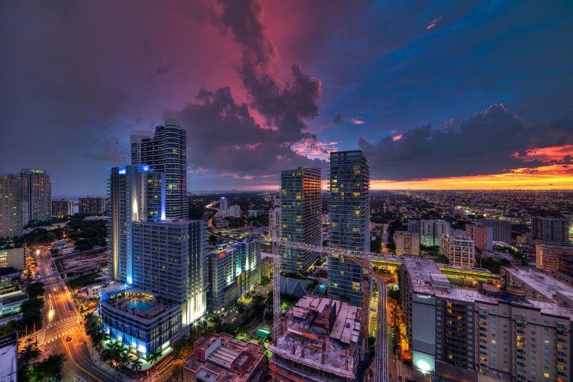 Stunning skies over Miami
