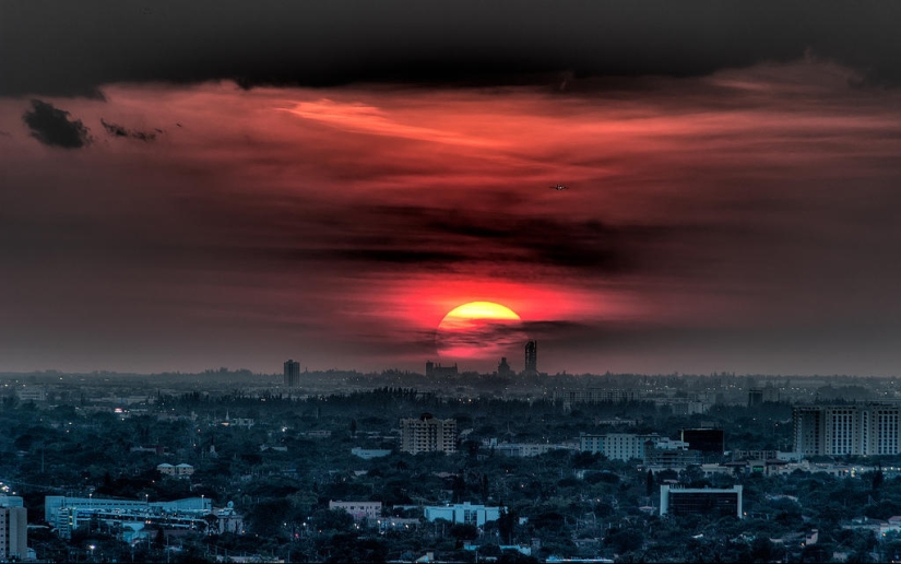 Stunning skies over Miami