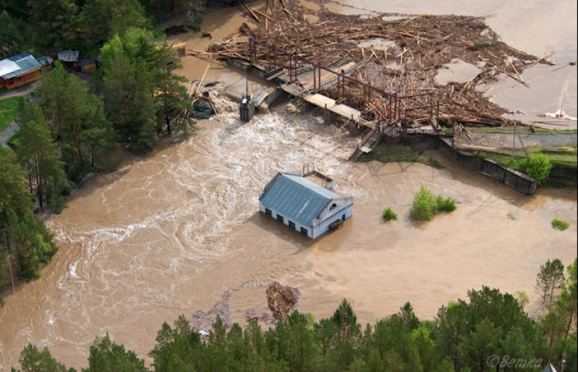 Summer in Altai began with a terrible flood