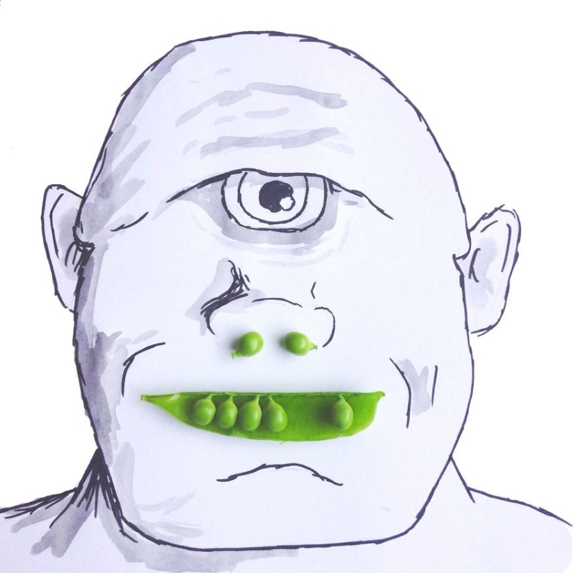 Super fun illustrations with common objects