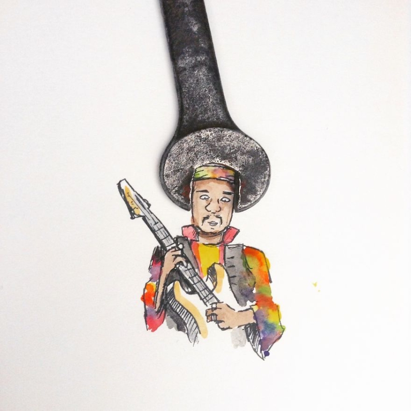 Super fun illustrations with common objects