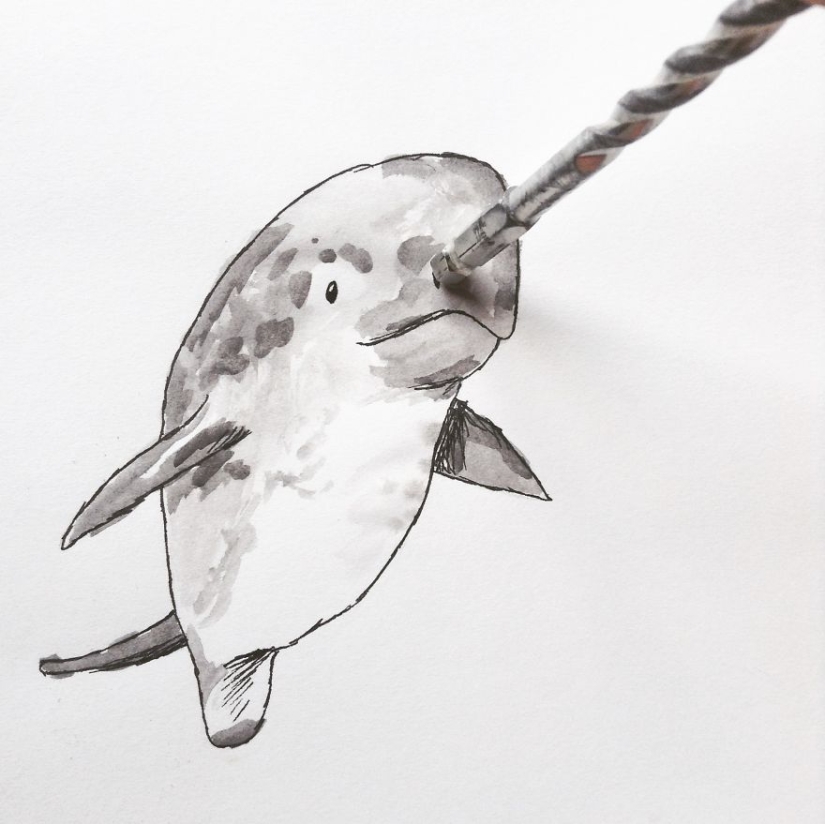 Super fun illustrations with common objects