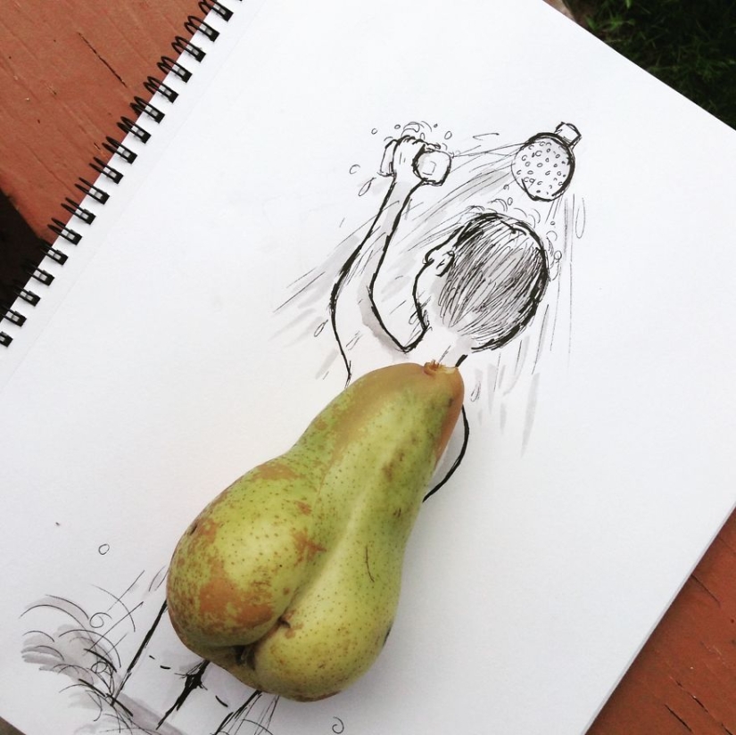 Super fun illustrations with common objects