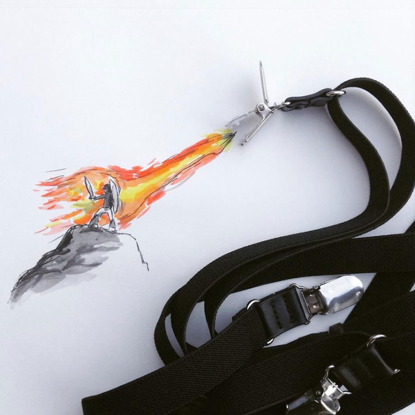 Super fun illustrations with common objects