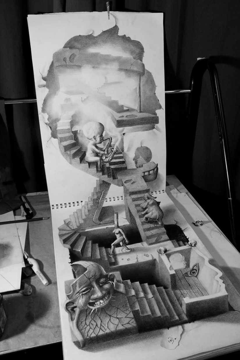 Superb self-taught 3D drawings by Ramon Bruin Superb self-taught 3D drawings by Ramon Bruin