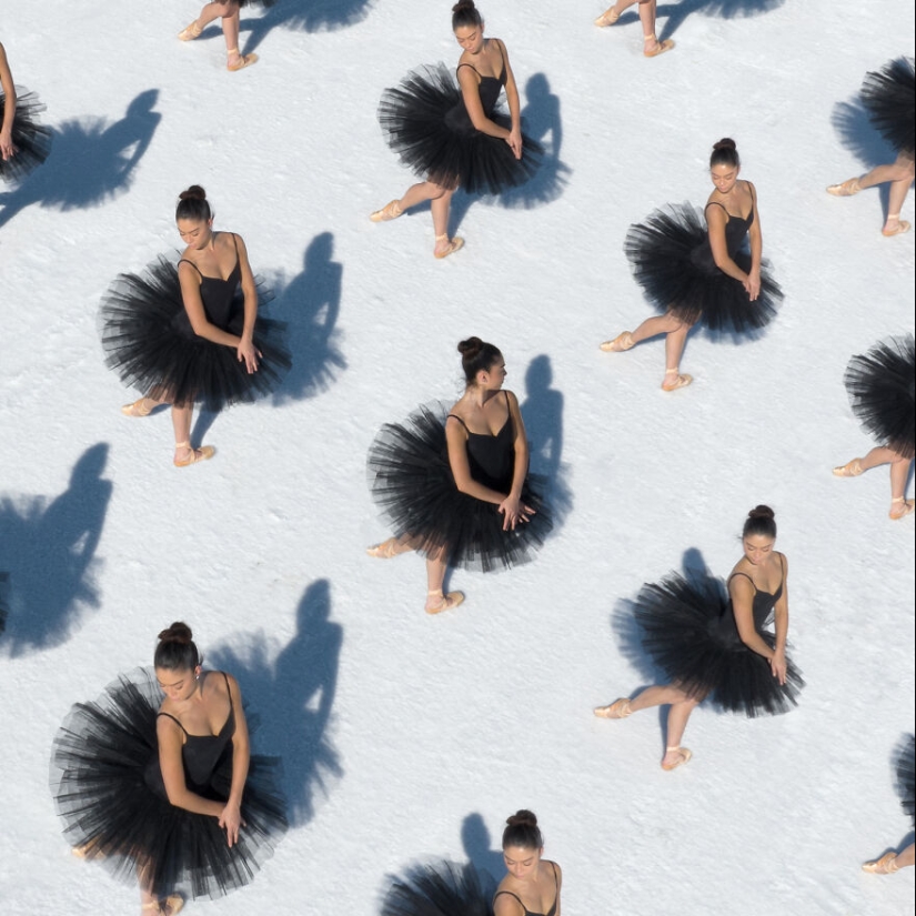 Swan Lake Reimagined: 16 Aerial Photos Of Ballet Dancers Captured On The Salt Lake In Utah Swan Lake Reimagined: 16 Aerial Photos Of Ballet Dancers Captured On The Salt Lake In Utah
