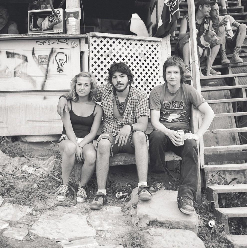 Taking a break from trash and frenzy at anarchist skateboarding fest