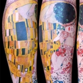 Tattoos for those who are delighted with the work of Gustav Klimt Tattoos for those who are delighted with the work of Gustav Klimt