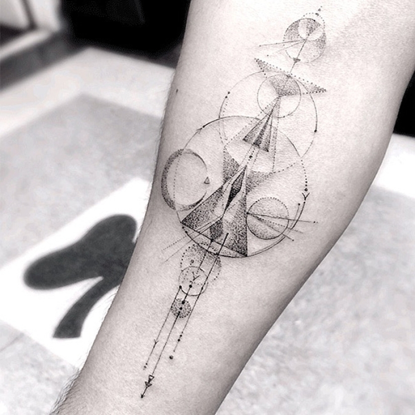 Tatuajes geométricos del Dr. Wu