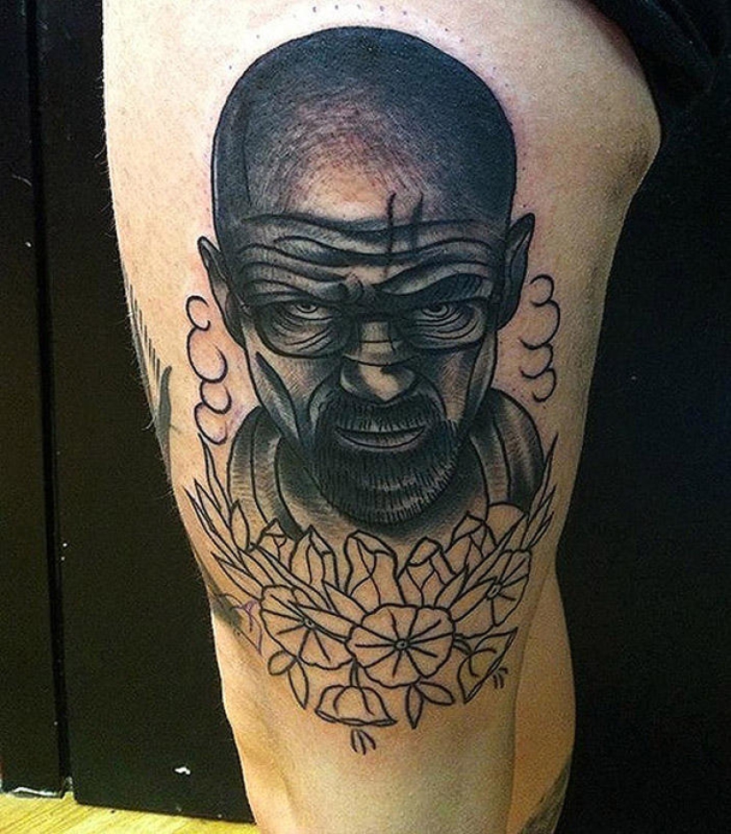 Tatuajes increíblemente realistas de Walter White Tatuajes increíblemente realistas de Walter White