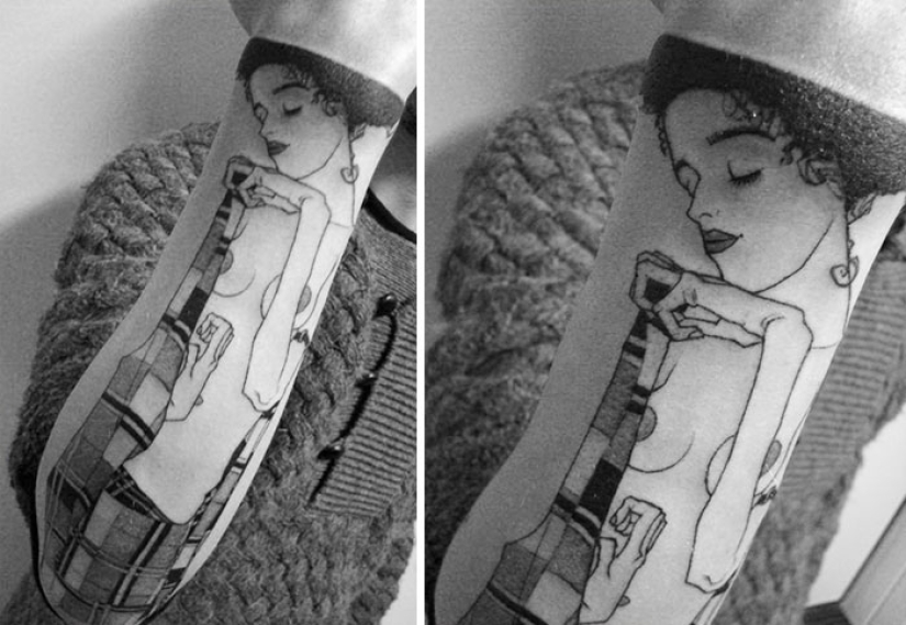 Tatuajes para aquellos que están encantados con el trabajo de Gustav Klimt