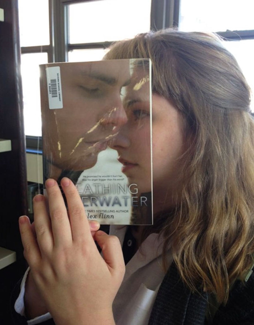 That awkward moment when the cover suits the reader