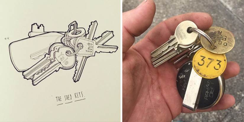 The artist decided to honor the memory of his grandfather by drawing each of the 100,000 items in his pantry.