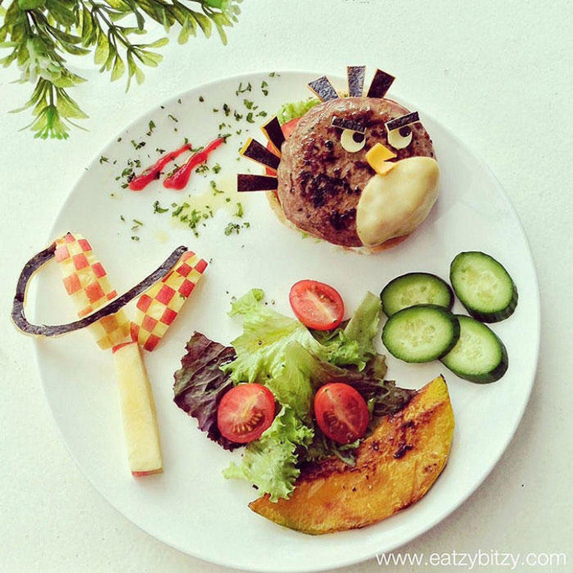 The artist turns dishes into masterpieces