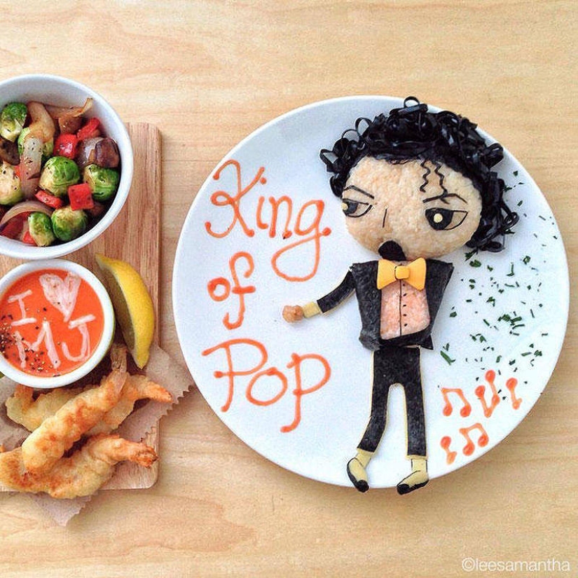 The artist turns dishes into masterpieces