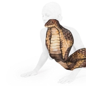 The artist turns naked bodies into optical illusions with wild animals