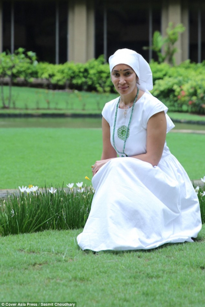 The Bollywood star gave up silicone breasts, revealing outfits and a glamorous lifestyle to become a nun