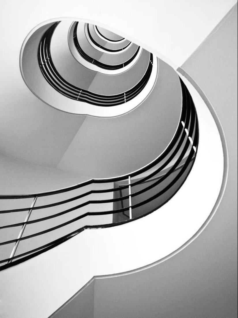 The breathtaking beauty of spiral staircases