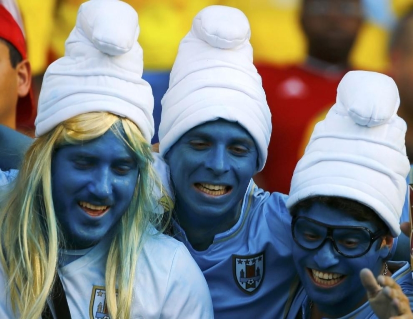 The brightest fans at the 2014 World Cup in Brazil The brightest fans at the 2014 World Cup in Brazil