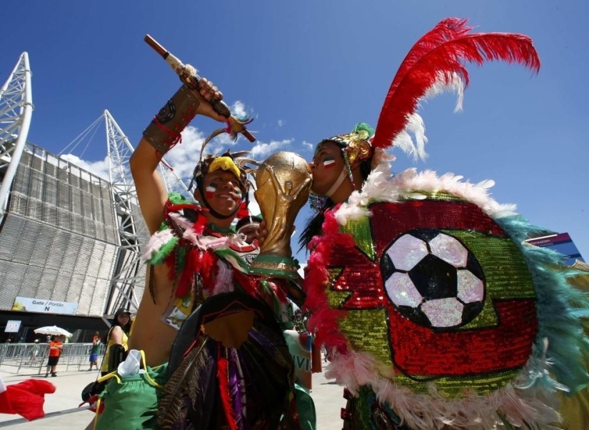 The brightest fans at the 2014 World Cup in Brazil The brightest fans at the 2014 World Cup in Brazil