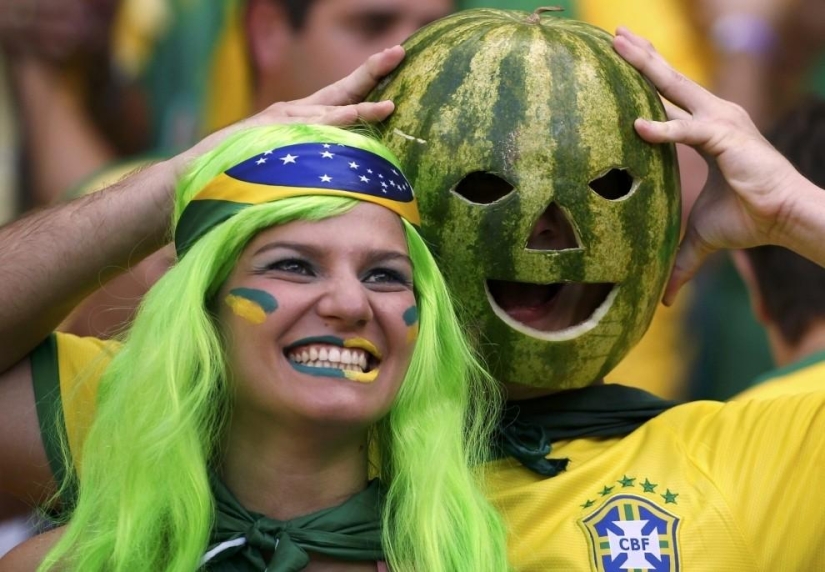 The brightest fans at the 2014 World Cup in Brazil The brightest fans at the 2014 World Cup in Brazil