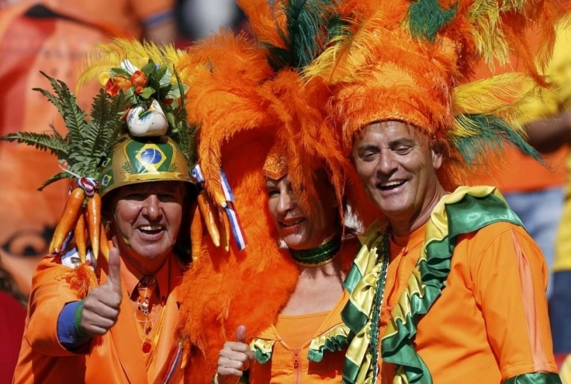 The brightest fans at the 2014 World Cup in Brazil The brightest fans at the 2014 World Cup in Brazil