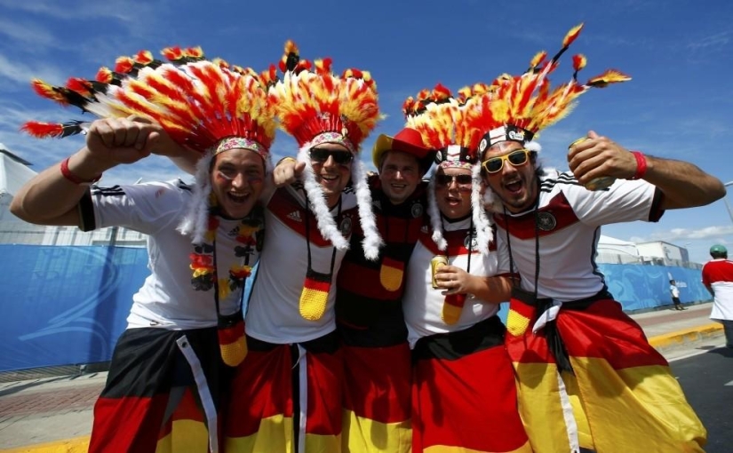 The brightest fans at the 2014 World Cup in Brazil The brightest fans at the 2014 World Cup in Brazil